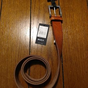 RVCA Sycamore Leather Belt - BRN